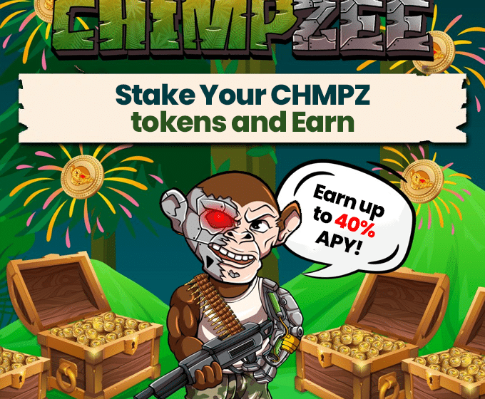  Chimpzee (CHMPZ) Sees Bump in Staked Funds as Staking Rewards Go Up To As Much As 40% APY