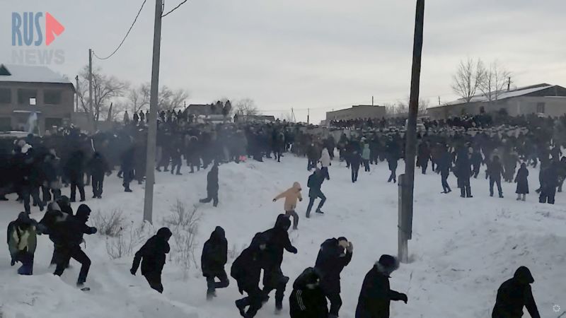  Russian riot police clash with protesters after activist sentenced