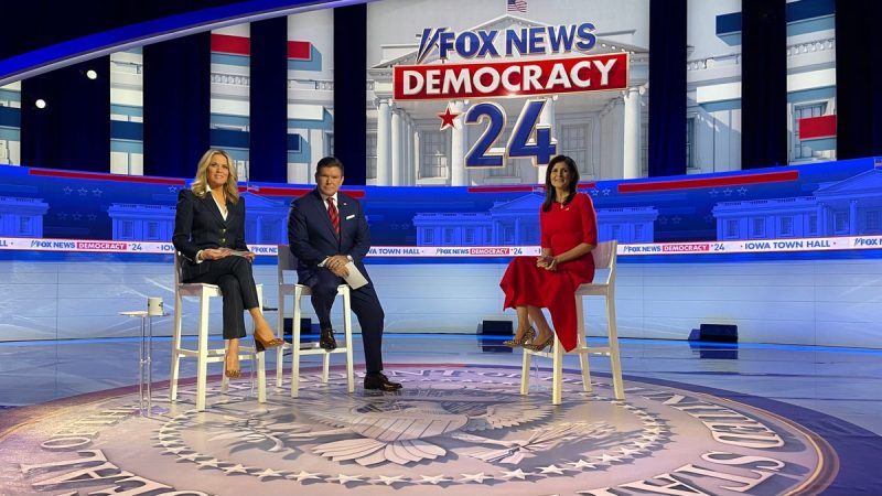 Haley fires back at Biden, Trump, DeSantis at Fox News town hall with one week until Iowa caucuses