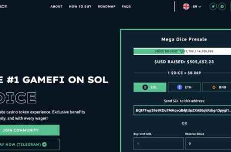 Solana’s Hottest New GambleFi ICO Mega Dice Has Already Attracted $500,000 In First Week