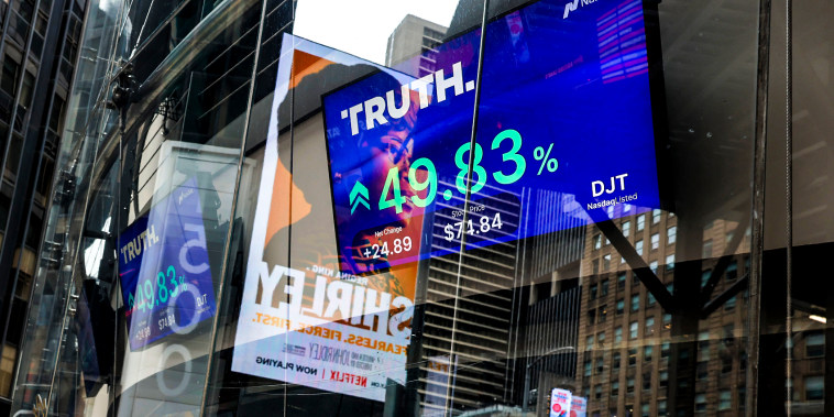  Trump Media shares end week down nearly 20%, losing billions in market cap