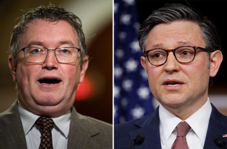 Massie threatens to oust Speaker Johnson if he doesn’t step down over foreign aid plan